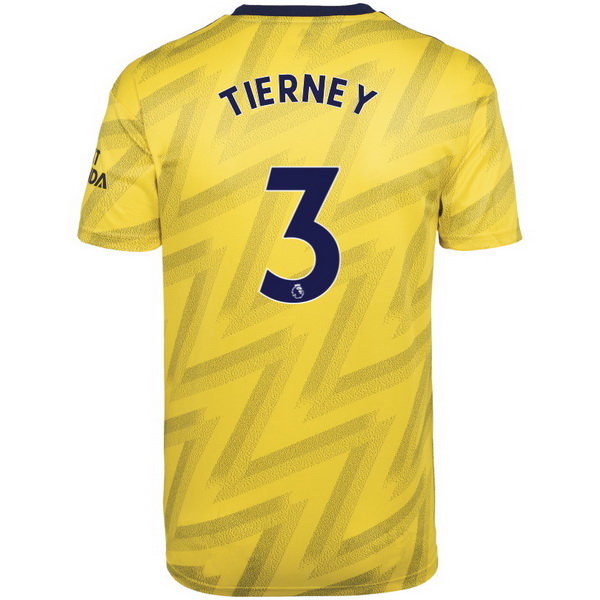 Trikot Arsenal NO.3 Tierney Auswarts 2019-20 Gelb Fussballtrikots Günstig
